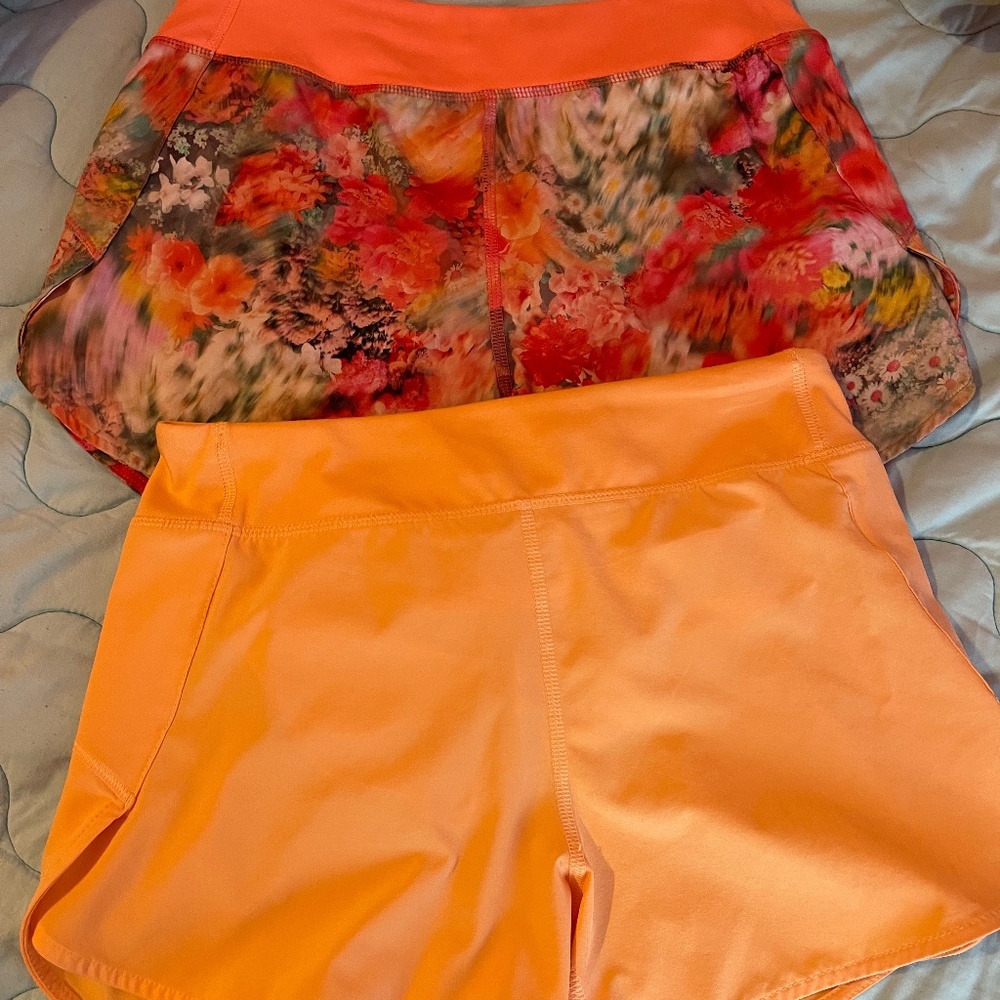Athleta girl run world 3” shorts 2pair
